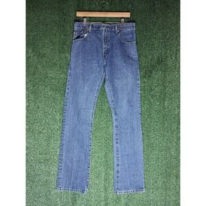 Levis 517 Jeans Mens 32x36 Blue Slim Fit Cowboy Bootcut Cotton Western Denim